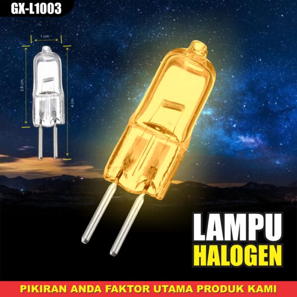 Lampu Halogen Kacang/Jarum 12v