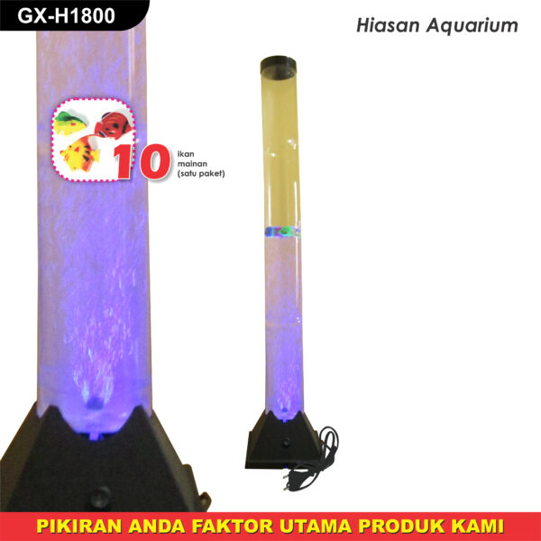 Hiasan Aquarium 110cm polos