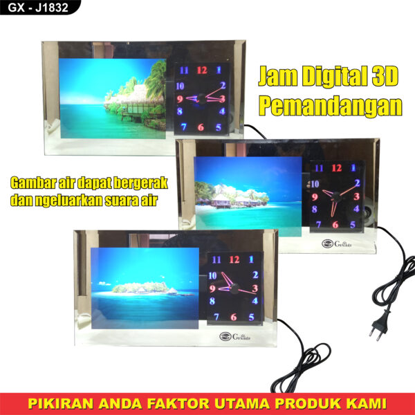 Jam Led 3Demensi BG2518