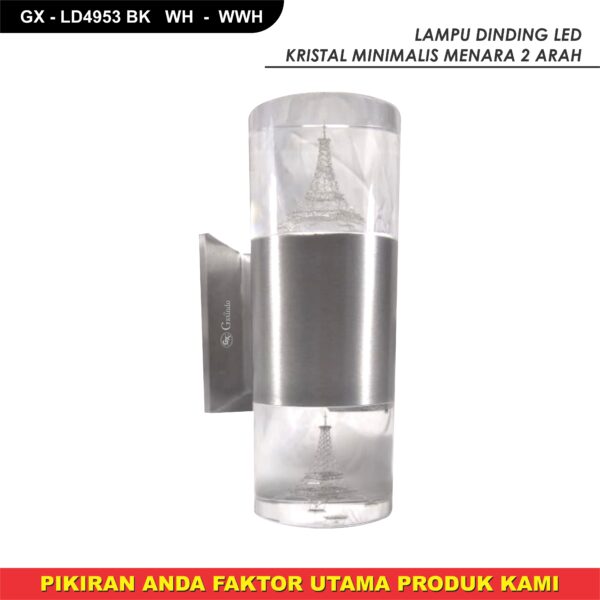 Lampu Dinding Led Kristal 2Arah Menara