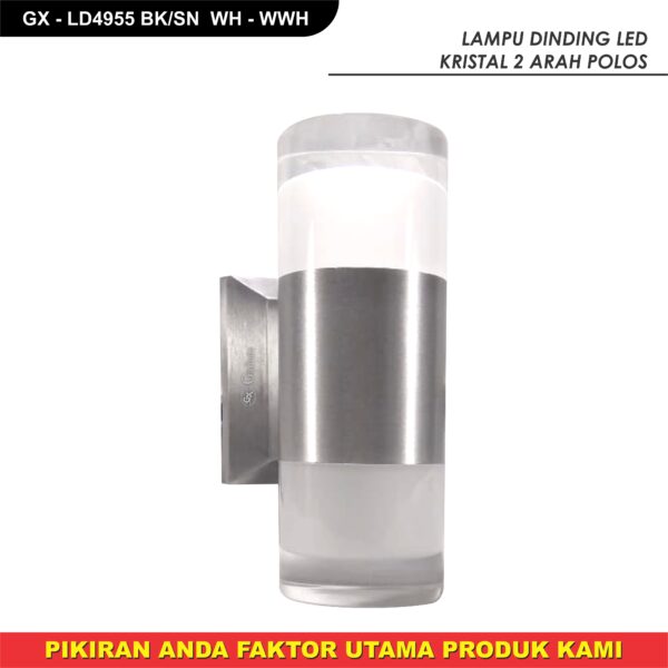 Lampu Dinding Led Kristal 2Arah Polos