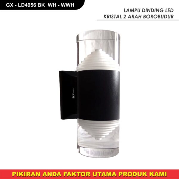 Lampu Dinding Led Kristal 2Arah Borobudur