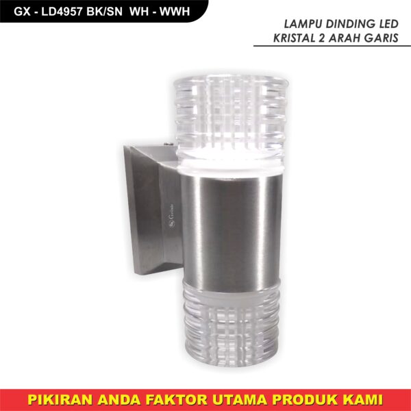 Lampu Dinding Led Kristal 2Arah Garis