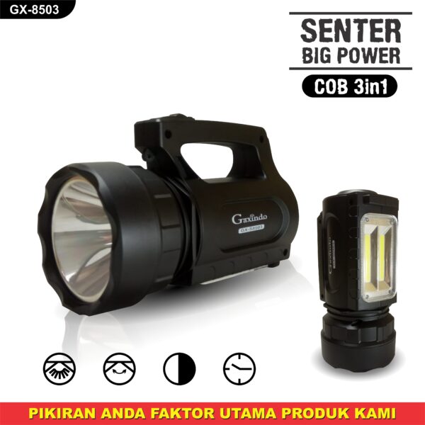 Senter Led Big Power COB 2in1